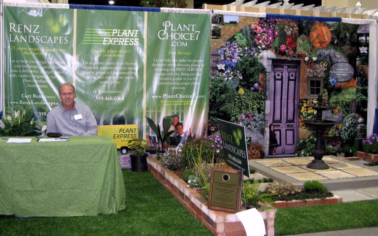 Curt Renz Trade Show Booth Renz Landscapes Cary, NC