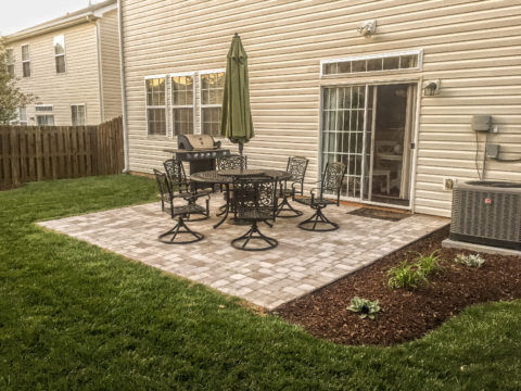 Patio and Garden Bed